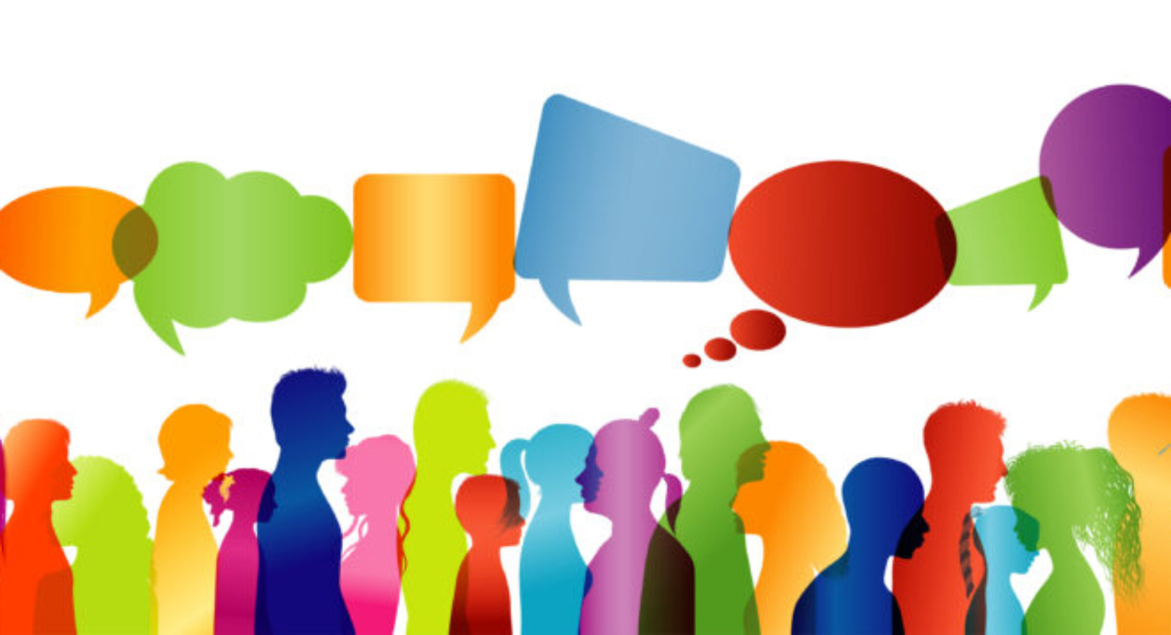 site web aux formes panoramiques de personnes diverses